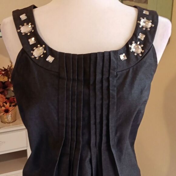 Julian Taylor Denim With Bling Dress. Coastal Cowgirl, Denim, Rhinestone Cowgirl - Picture 2 of 9